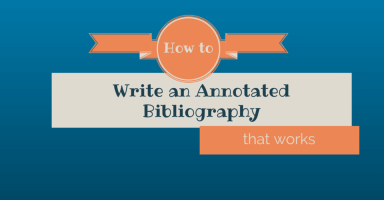 Annotated Bibliography Writing Tips