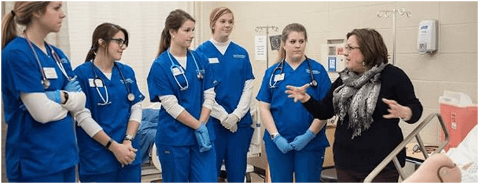 nurses getting trained